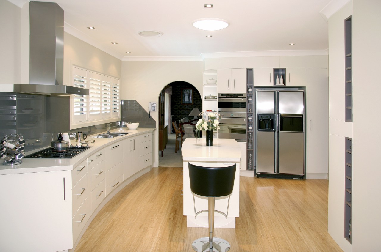 Image of the Kitchen which features Smeg kitchen cabinetry, countertop, cuisine classique, floor, interior design, kitchen, real estate, room, white