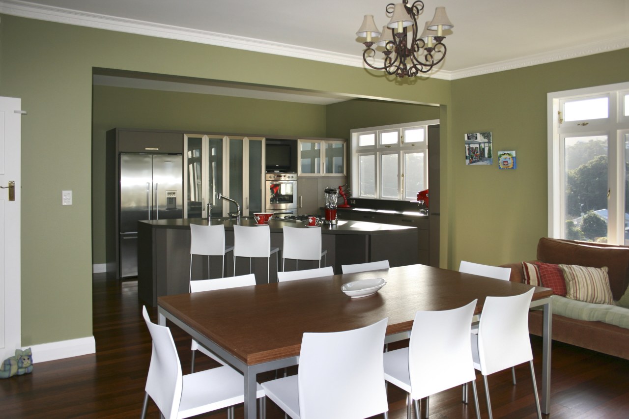 View of a kitchen which was remodelled by dining room, interior design, real estate, room, table, window, brown