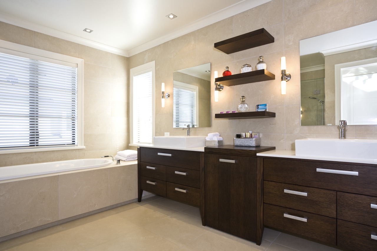 Image of ensuite designed by Good Kitchens which bathroom, cabinetry, countertop, home, interior design, kitchen, room, gray