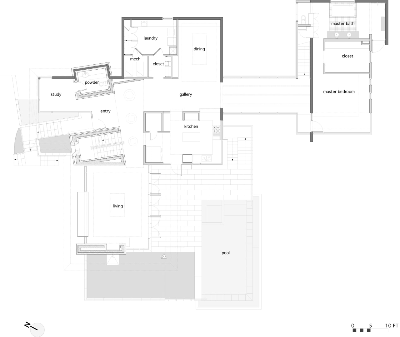 Contemporary home features unique design &amp; architecture angle, architecture, area, design, diagram, drawing, floor plan, line, plan, product, product design, schematic, structure, text, white