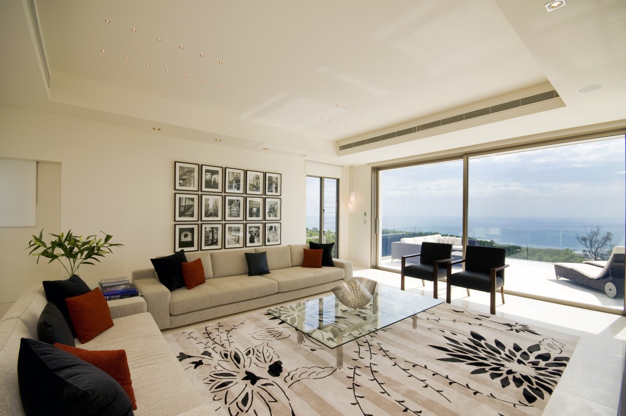 view of lounge area in home designed by apartment, ceiling, estate, interior design, living room, penthouse apartment, property, real estate, room, window, gray