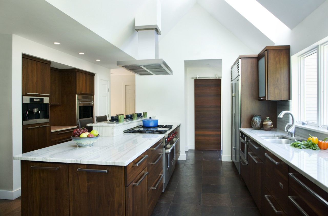 View of a kitchen which features white quartzite cabinetry, countertop, cuisine classique, interior design, kitchen, real estate, room, white, brown