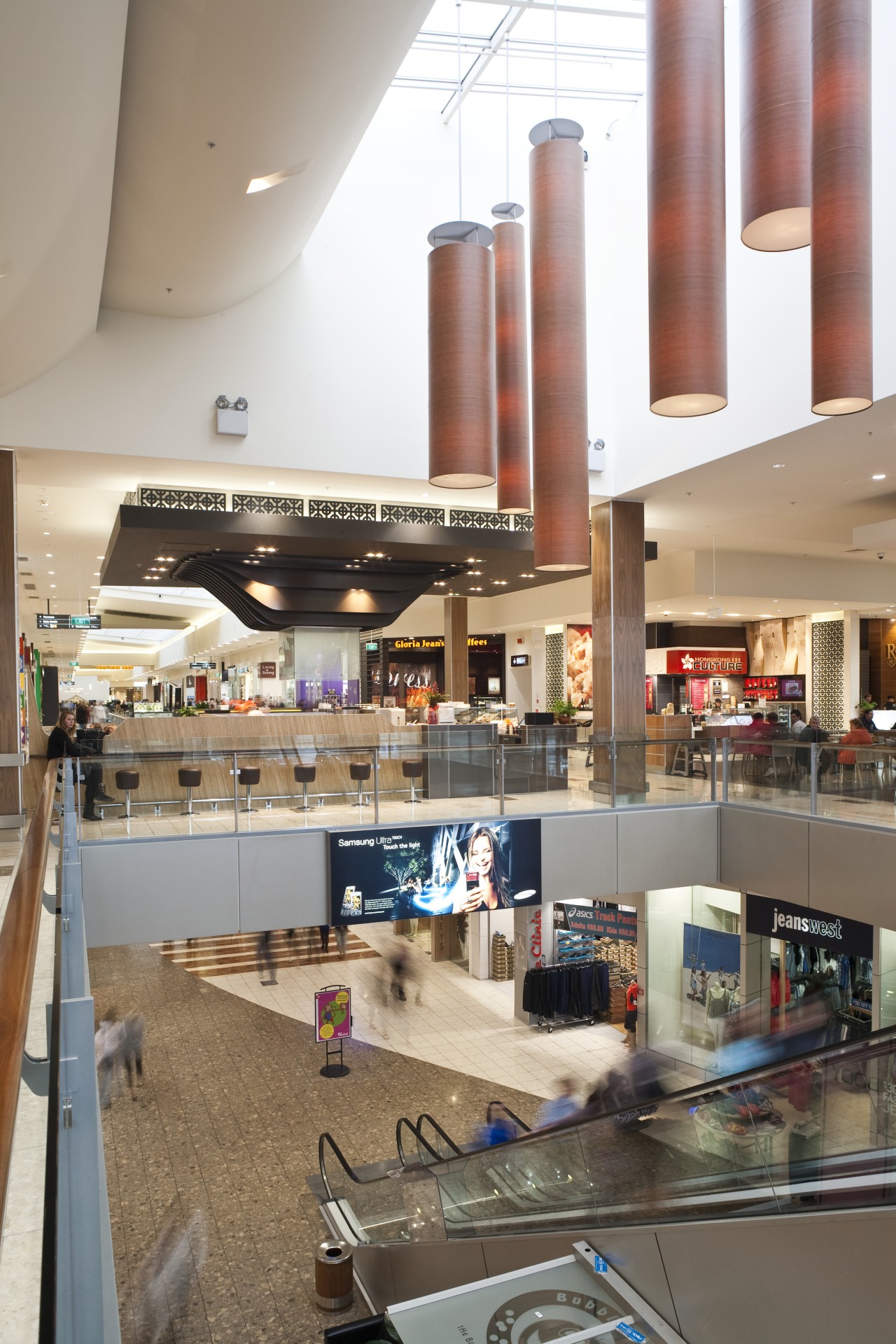 Chapman Engineering strengthened the existing Riccarton mall for interior design, retail, shopping mall, gray