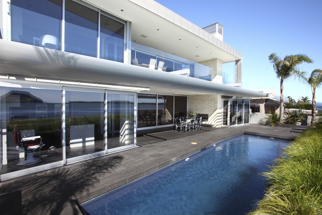 View of Pool resource pools estate, family car, house, property, real estate, resort, swimming pool, villa, window