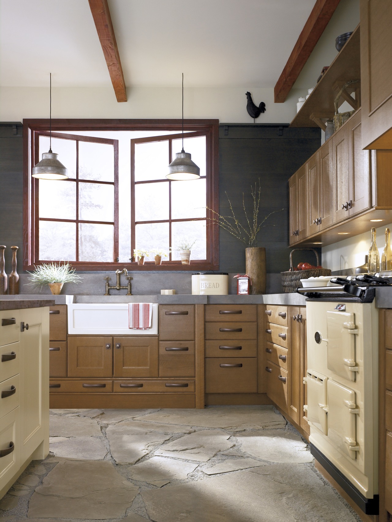 View of a kitchen which features cabinetry from cabinetry, countertop, cuisine classique, interior design, kitchen, room, gray, brown