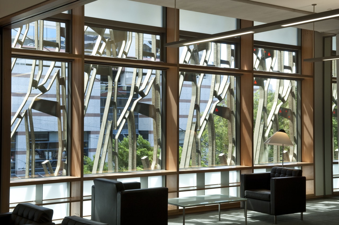 View of the Supreme Court which features a daylighting, interior design, lobby, structure, window, black