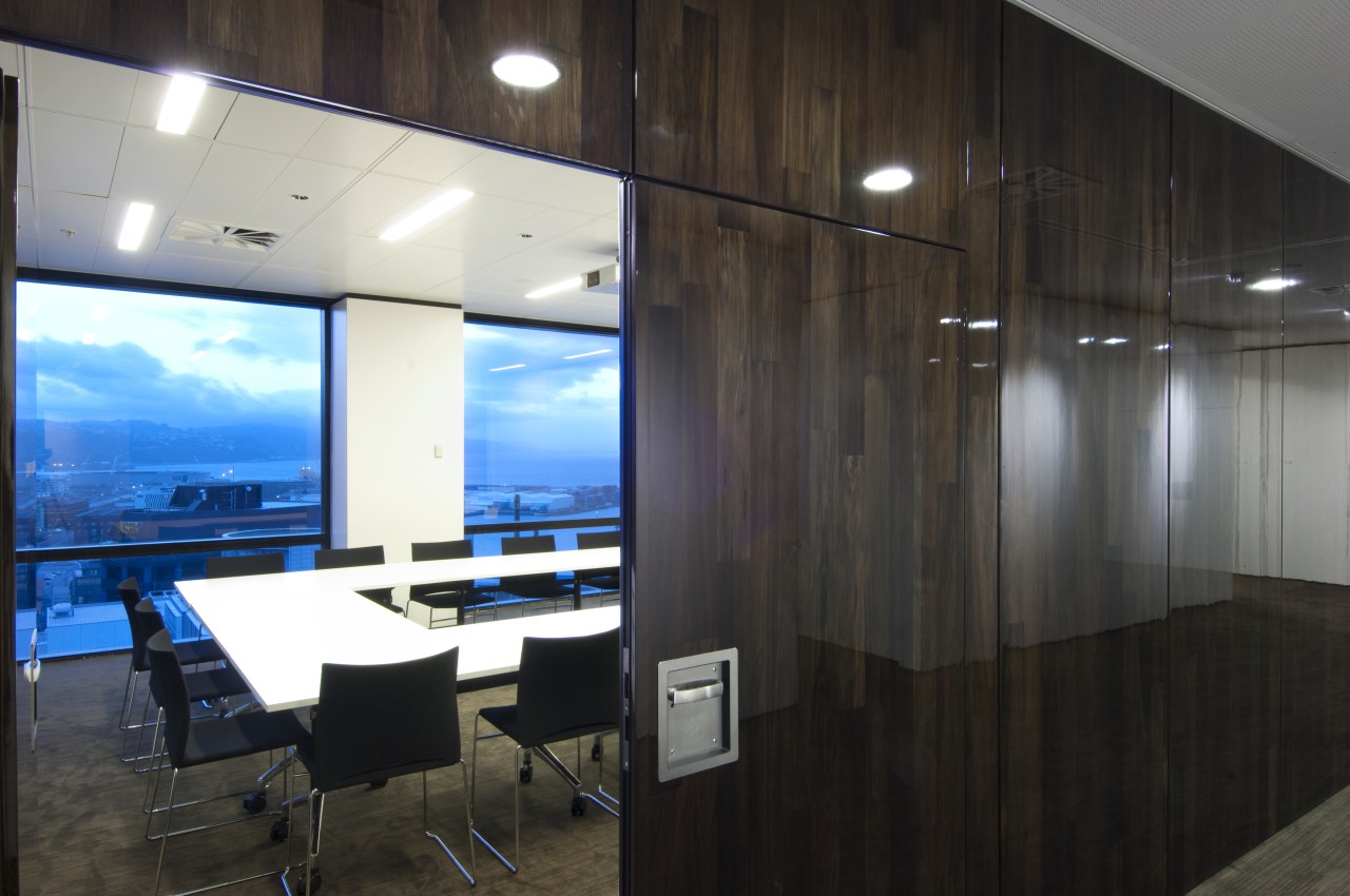 Interior view of the conference room entrance way architecture, ceiling, glass, interior design, office, wall, black