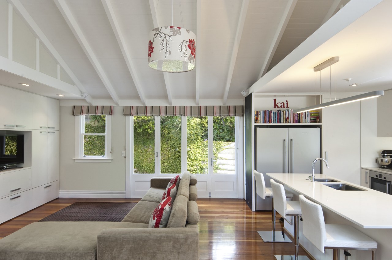 View of this home with unique design ceiling, daylighting, home, house, interior design, living room, real estate, room, window, gray