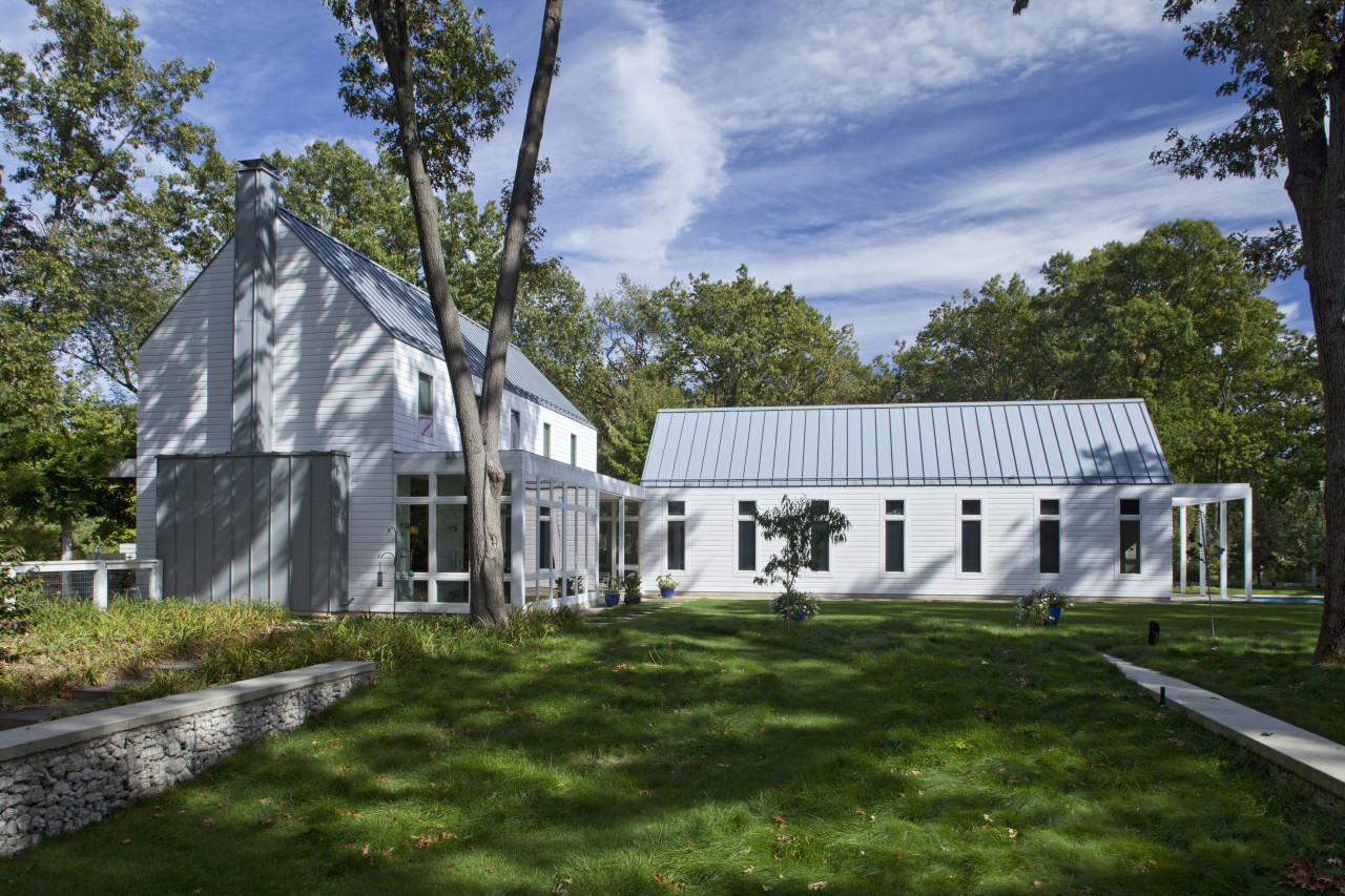 View of home with self-contained unit above garage, architecture, cottage, estate, farmhouse, home, house, property, real estate