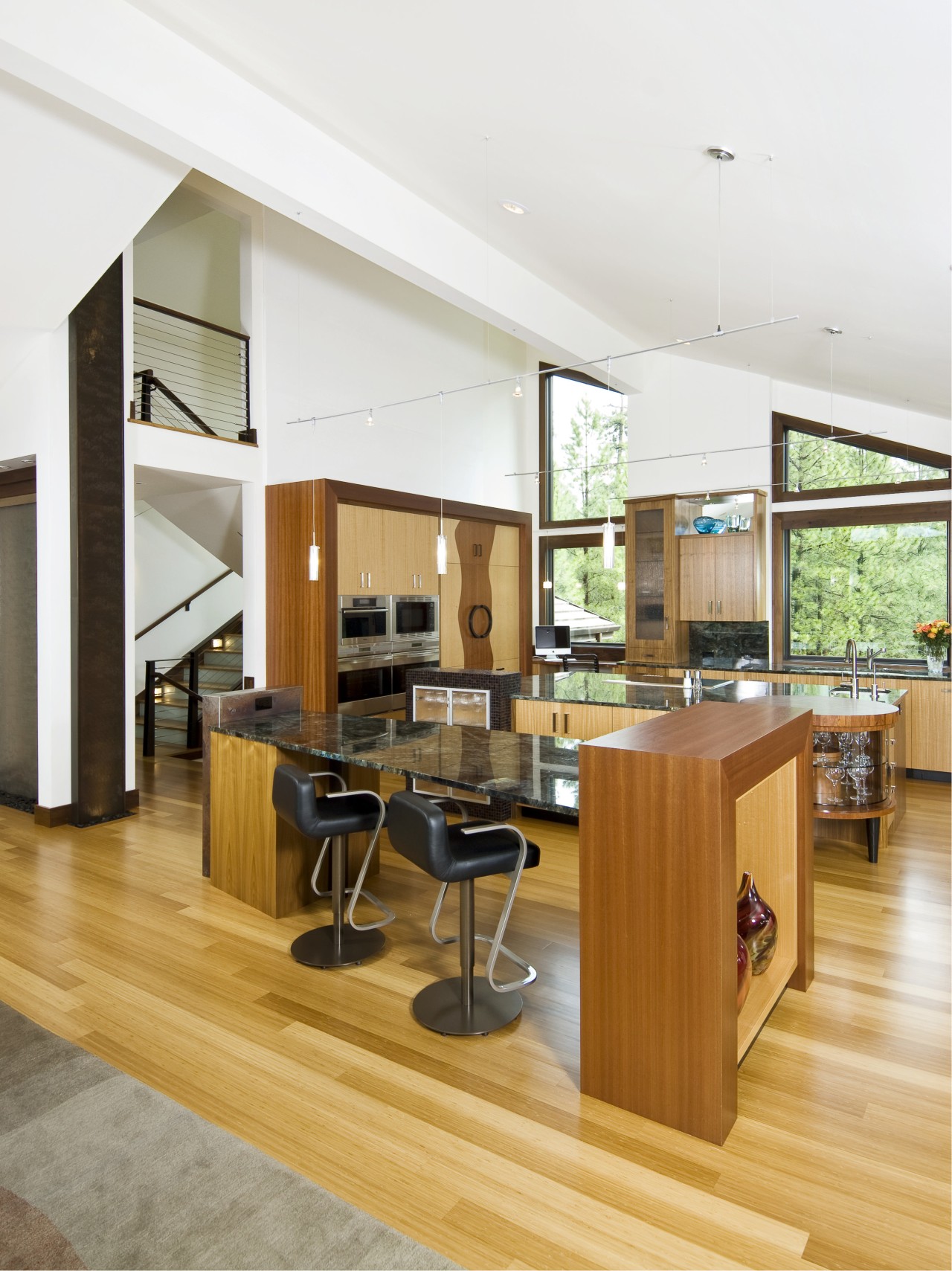 View of a kitchen designed by Kristi Wolfe countertop, floor, flooring, furniture, hardwood, interior design, kitchen, living room, real estate, wood, wood flooring, white