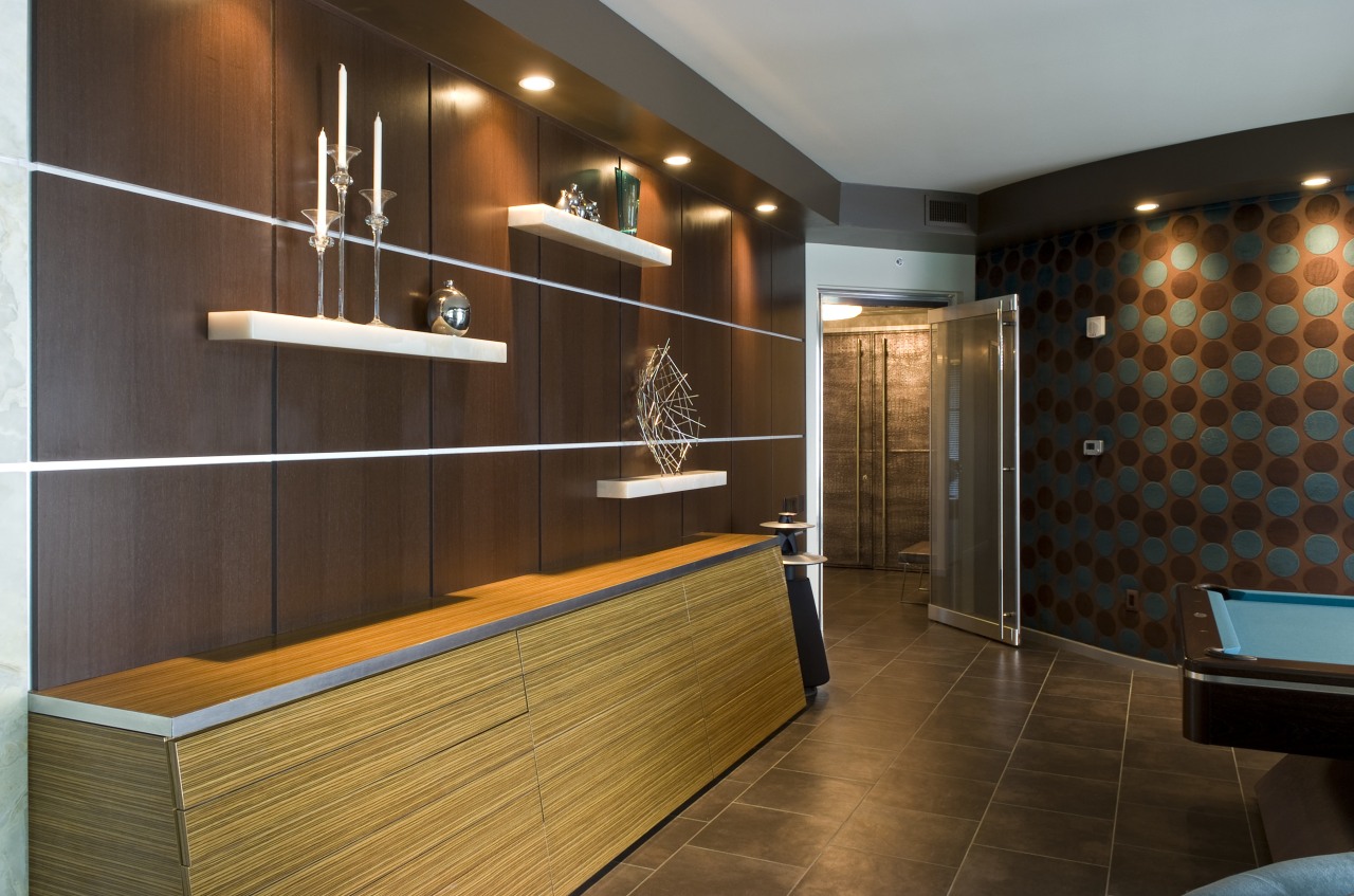 wood cabinet kitchen designed by Iripinia Kitchens bathroom, ceiling, floor, flooring, interior design, lobby, room, brown
