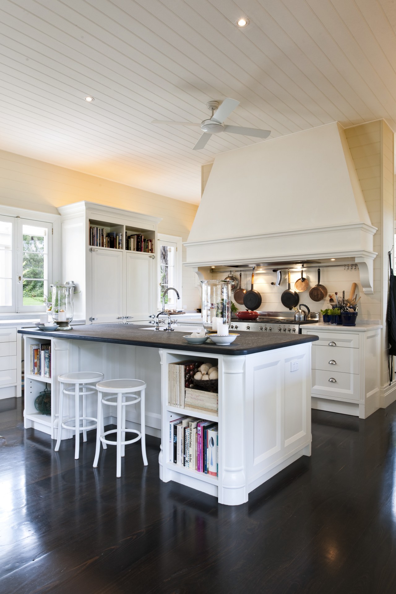 View of traditional country home. ceiling, countertop, cuisine classique, floor, flooring, interior design, kitchen, room, gray