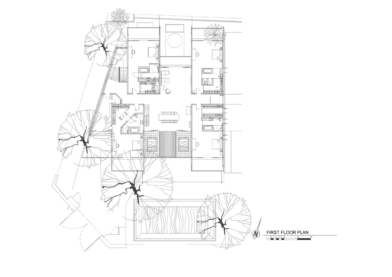 This house was designed by Dr Tan Loke angle, area, black and white, design, diagram, drawing, floor plan, line, line art, monochrome, plan, product, product design, sketch, structure, white