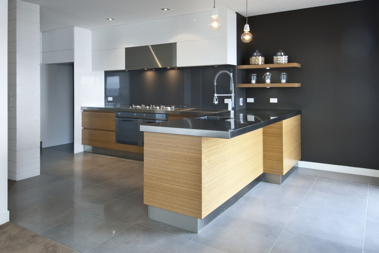 Kitchen designed by Irene James of James Trent cabinetry, countertop, cuisine classique, floor, flooring, furniture, hardwood, interior design, kitchen, room, gray, black