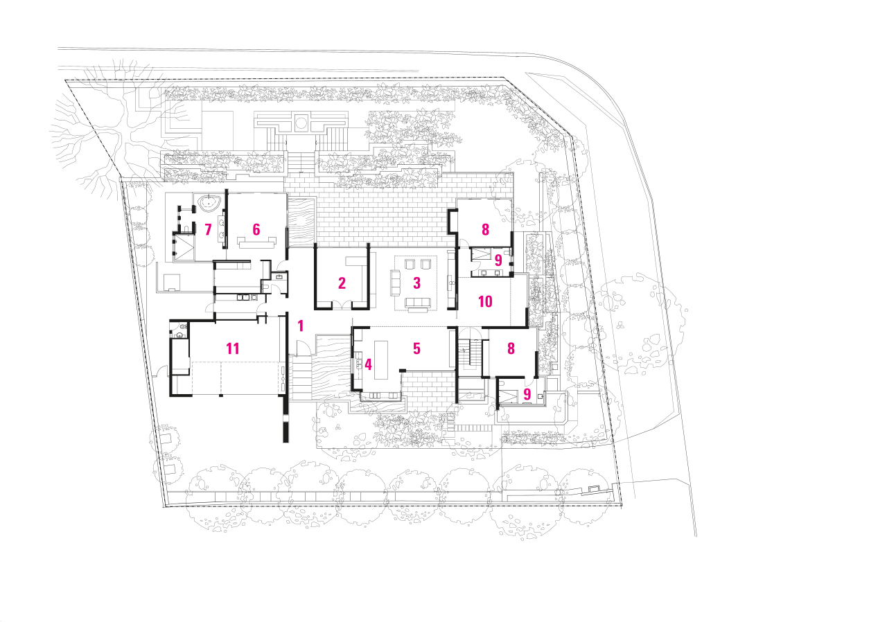 This house was designed by architect Martin Grounds architecture, area, design, diagram, drawing, floor plan, line, plan, product, product design, structure, white