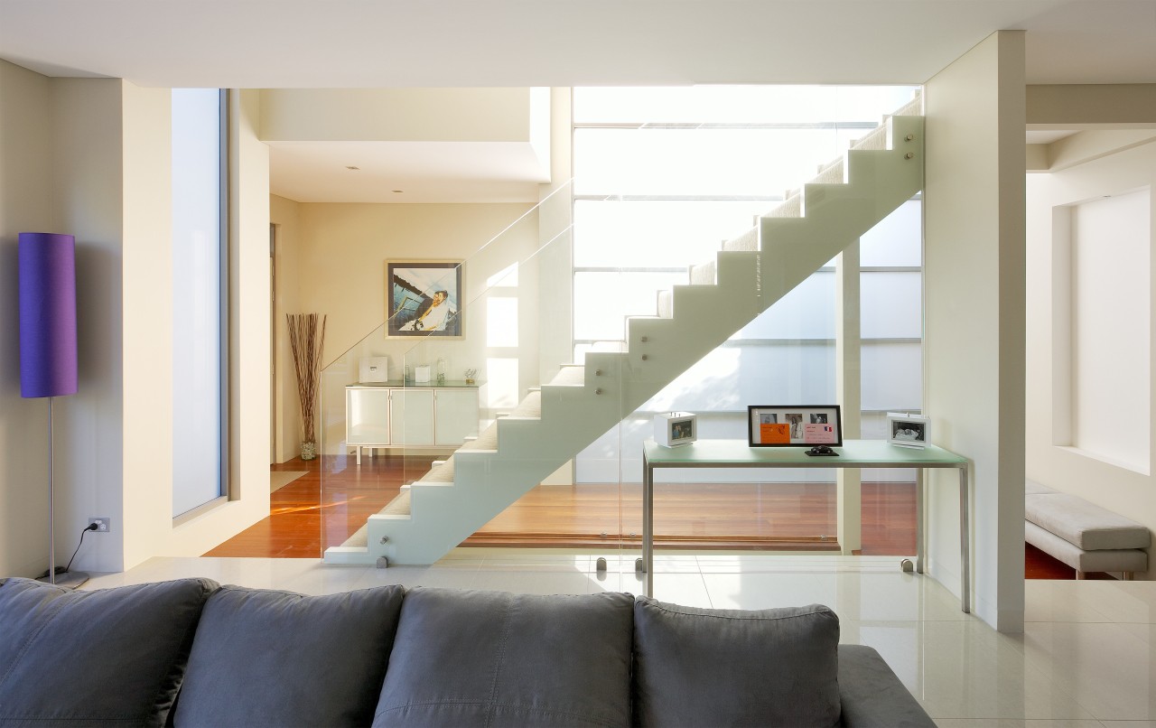 Open Plan Living Space. Contemporary design and build architecture, ceiling, daylighting, home, house, interior design, interior designer, living room, loft, room, wall, window, white