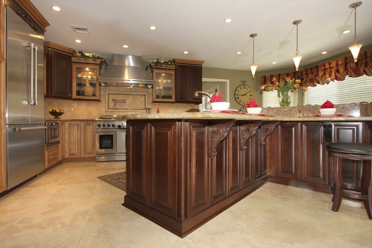 Kitchen by A New Kitchen cabinetry, countertop, cuisine classique, floor, flooring, hardwood, interior design, kitchen, room, wood flooring, brown, orange