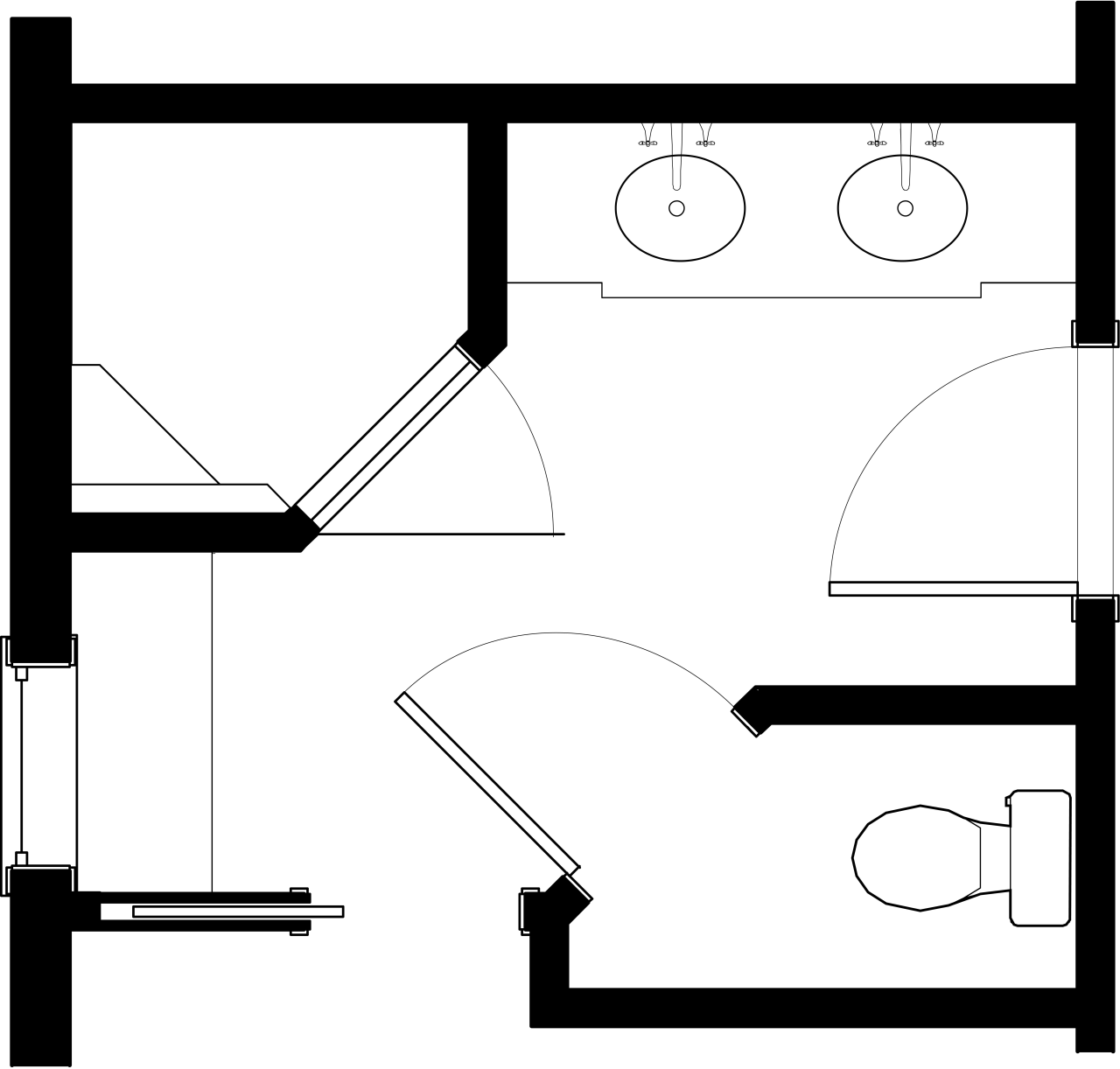 HINES Sons Bathroom Floorpan angle, area, black, black and white, design, diagram, drawing, font, line, line art, monochrome, product design, square, text, white, white