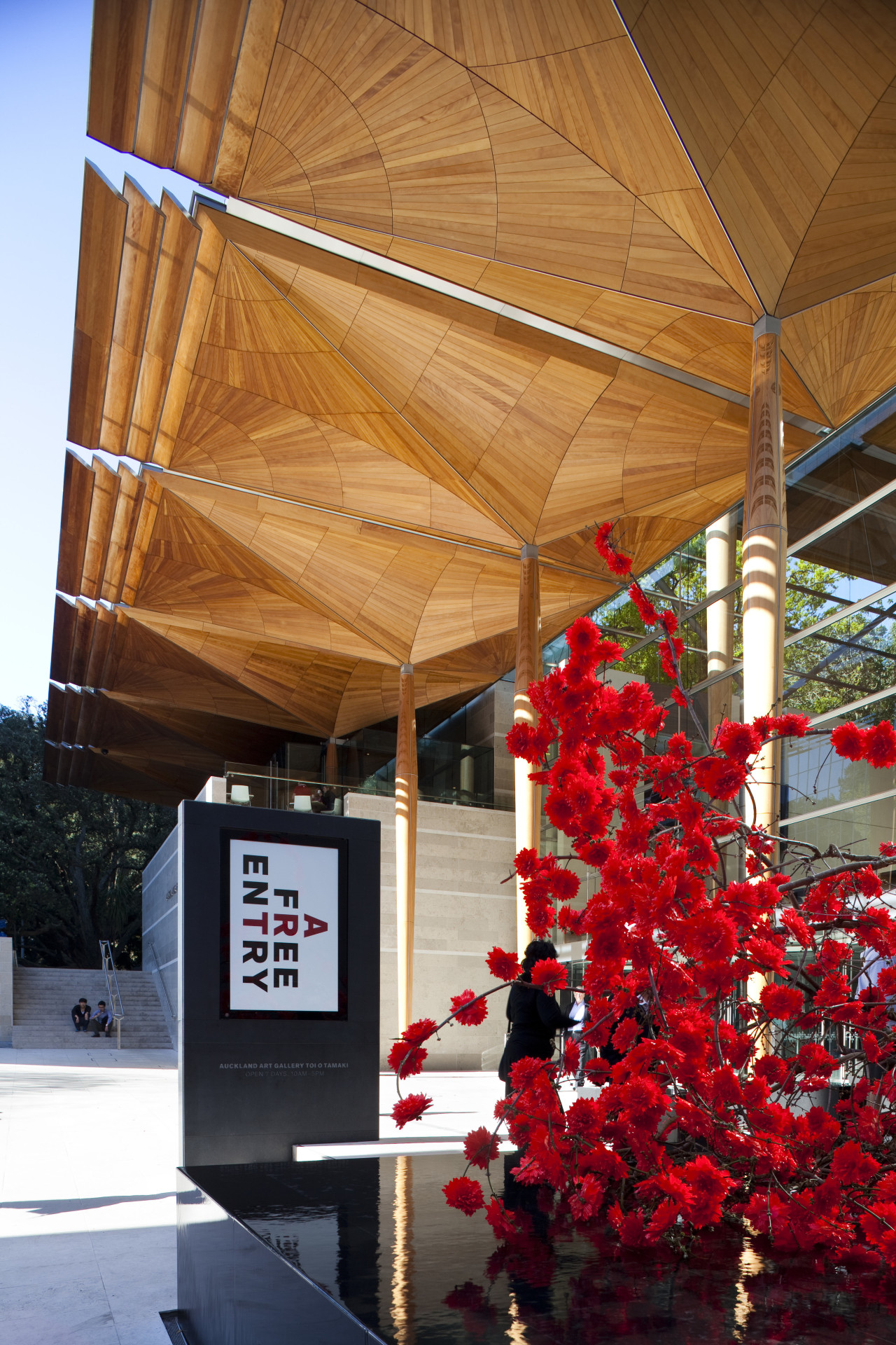 Exterior view of Auckland Art Gallery. architecture, house, structure