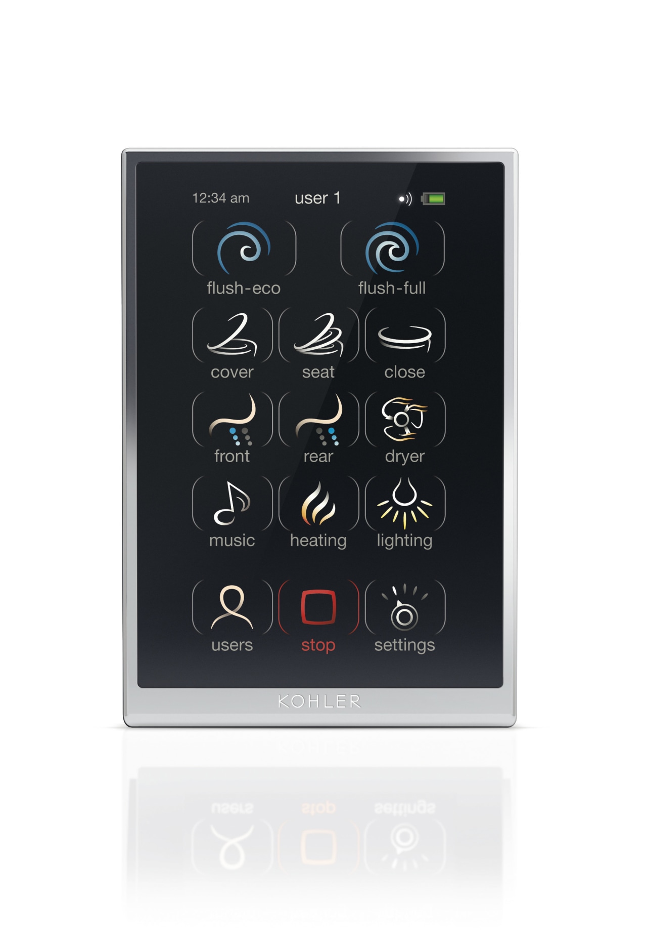 Home automation panel. electronics, hardware, multimedia, product design, technology, white, black