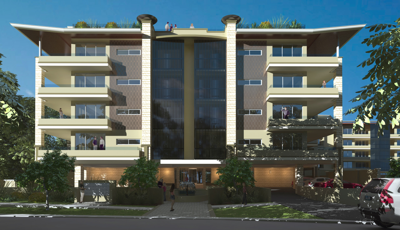 Exterior with trees at front of building. apartment, architecture, building, commercial building, condominium, corporate headquarters, elevation, facade, home, house, metropolitan area, mixed use, neighbourhood, official residence, property, real estate, residential area, black