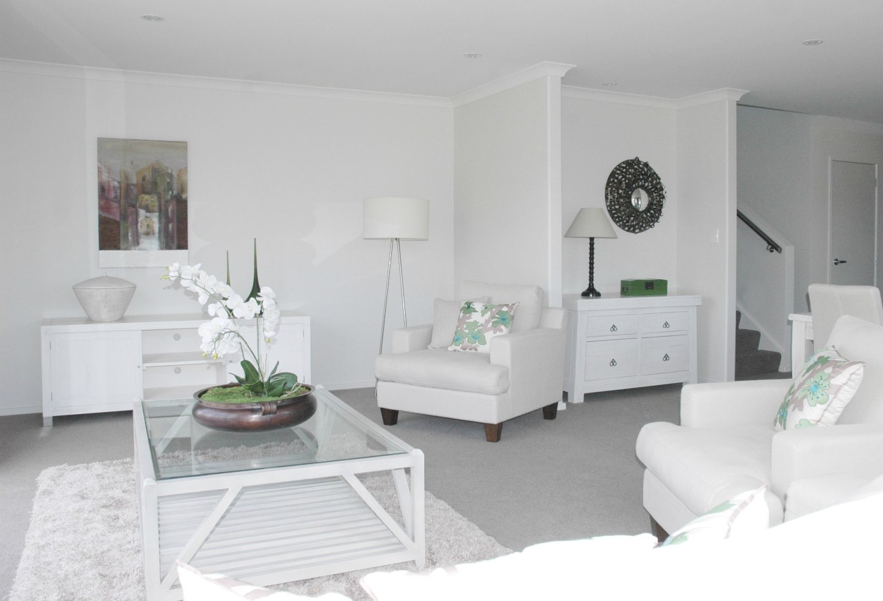 all white interior lounge suite floor, furniture, home, interior design, living room, product, room, wall, white, gray