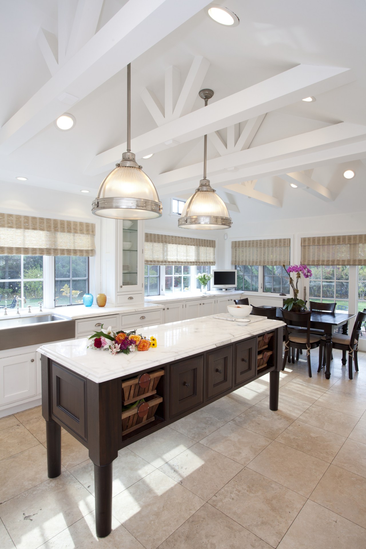 This kitchen was designed by Luis Viteri, it ceiling, countertop, flooring, interior design, kitchen, table, gray