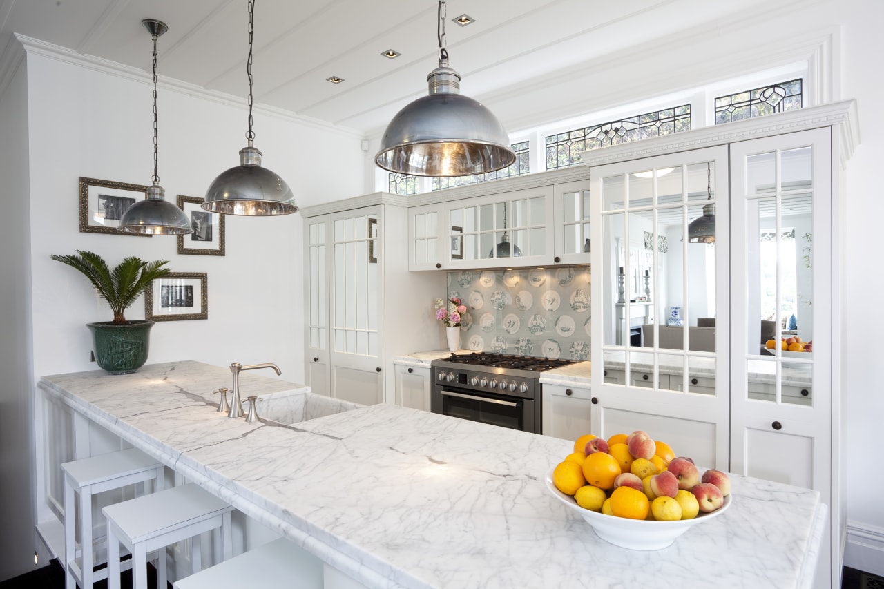 Kitchen countertops by Granite Workshop. countertop, interior design, kitchen, room, white