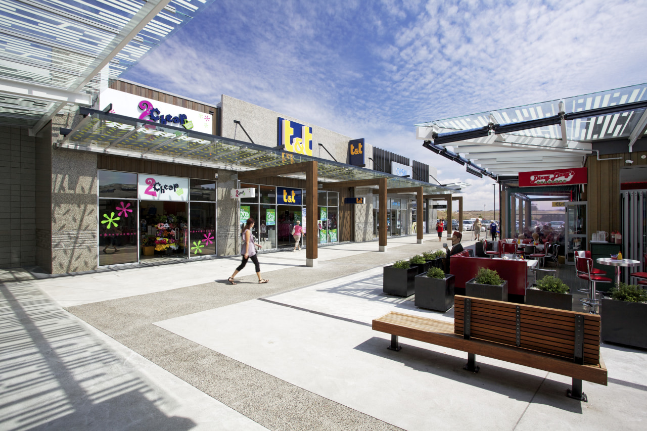 Protech Designs fire protection for Silverdale Centre mixed use, real estate, shopping mall, white