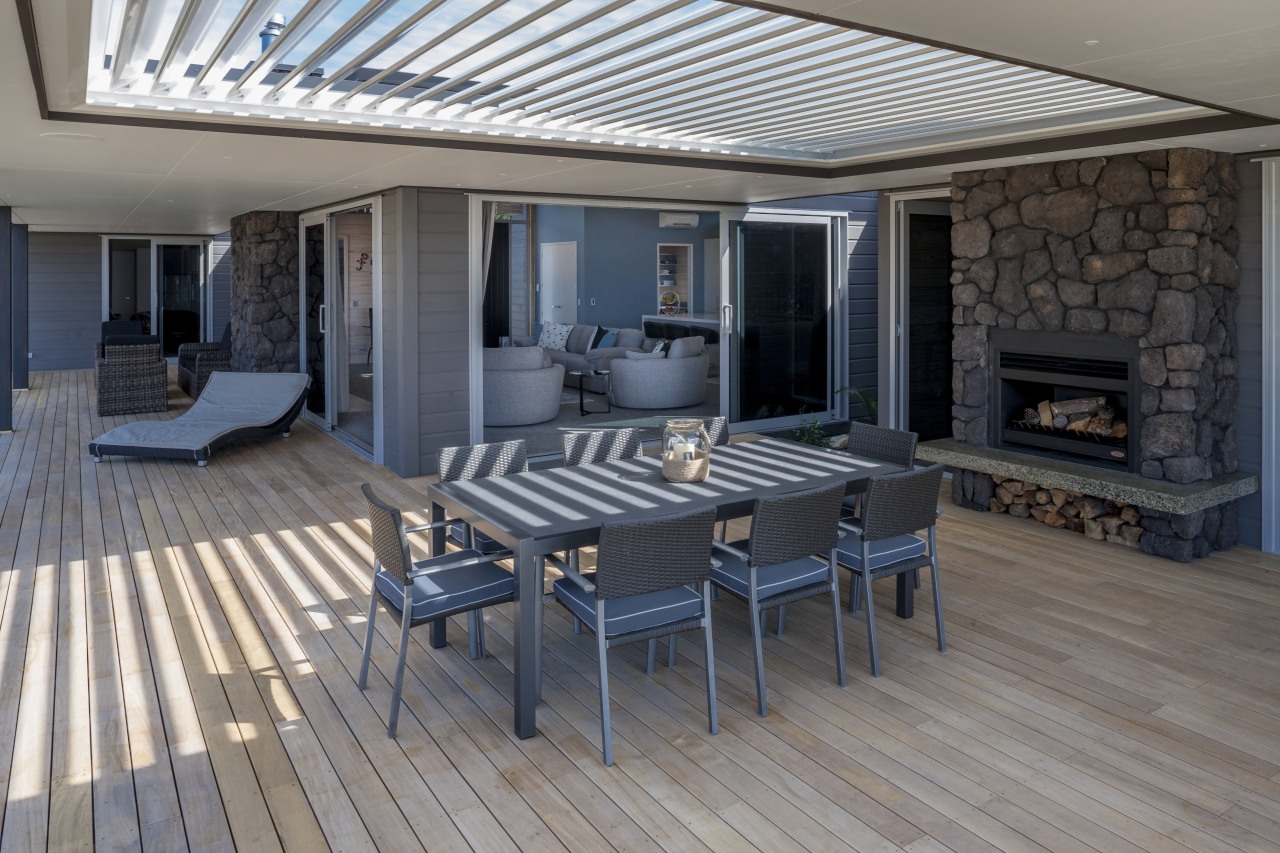 Lockwood Home built by Peter Richards deck, floor, flooring, interior design, patio, real estate, wood flooring, gray, black