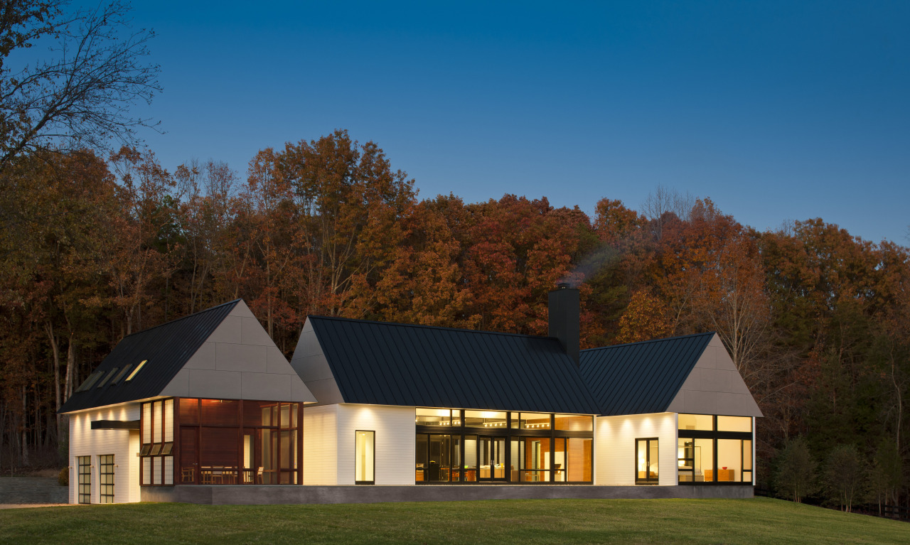 Robert M Gurney FAIA and Therese Baron Gurney architecture, barn, cottage, estate, facade, farmhouse, home, house, landscape, property, real estate, residential area, roof, sky, tree, brown, teal