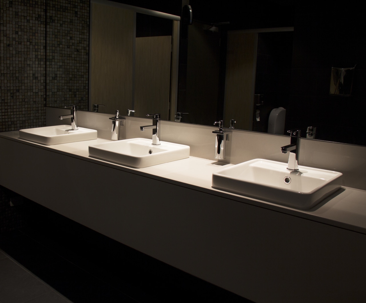 Bar restoration with Caroma and Fowler fittings bathroom, countertop, interior design, plumbing fixture, product design, sink, tap, black