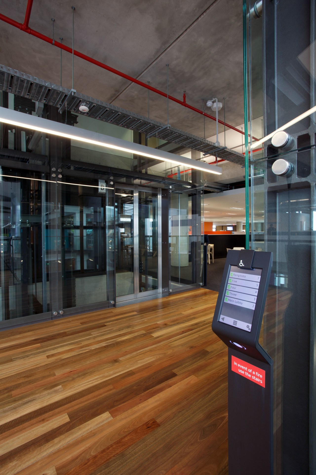 Schindler Lifts NZ supplied and installed three Schindler floor, flooring, black, gray