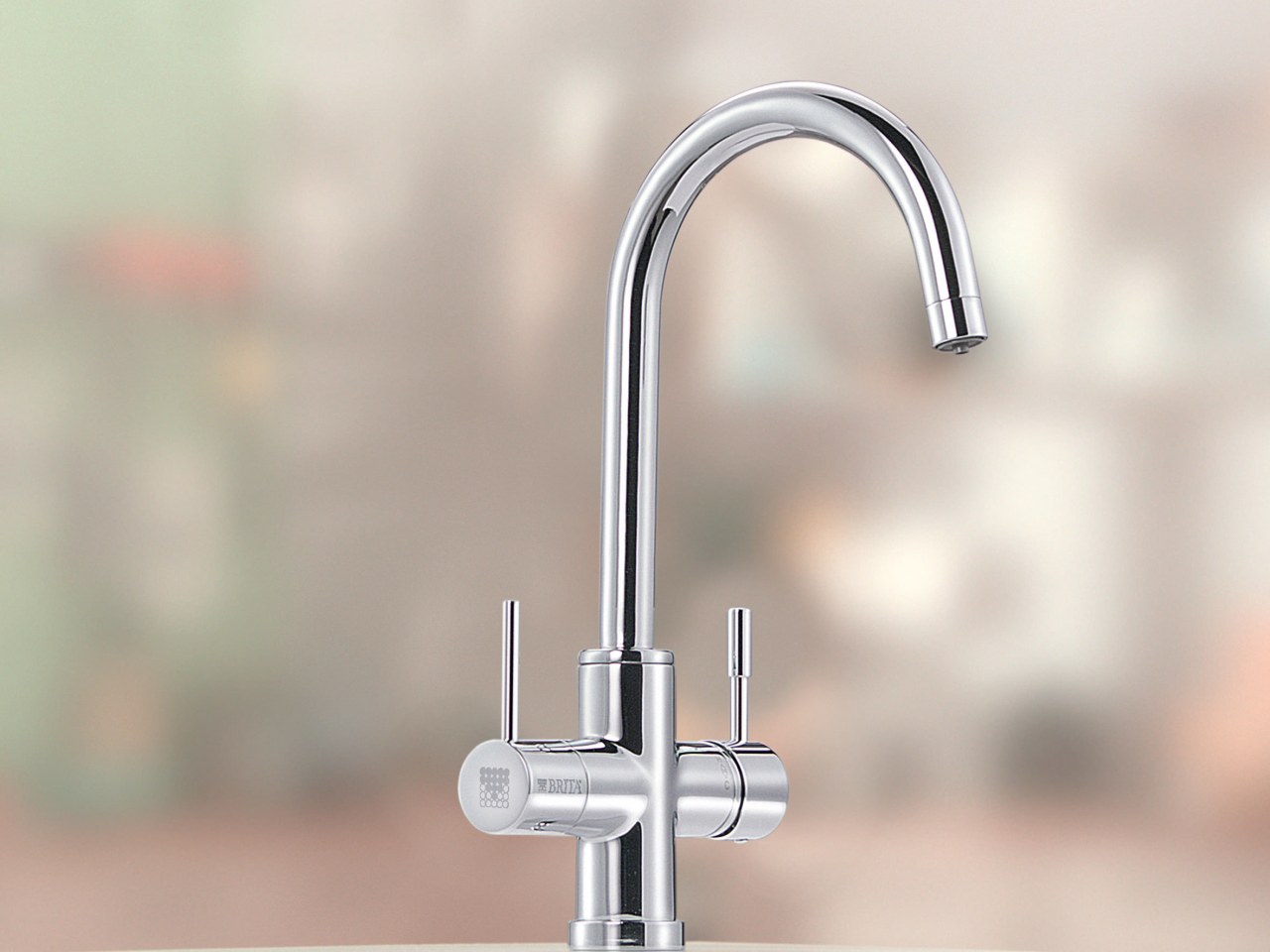 Brita water filter dispenser plumbing fixture, product, product design, tap, gray