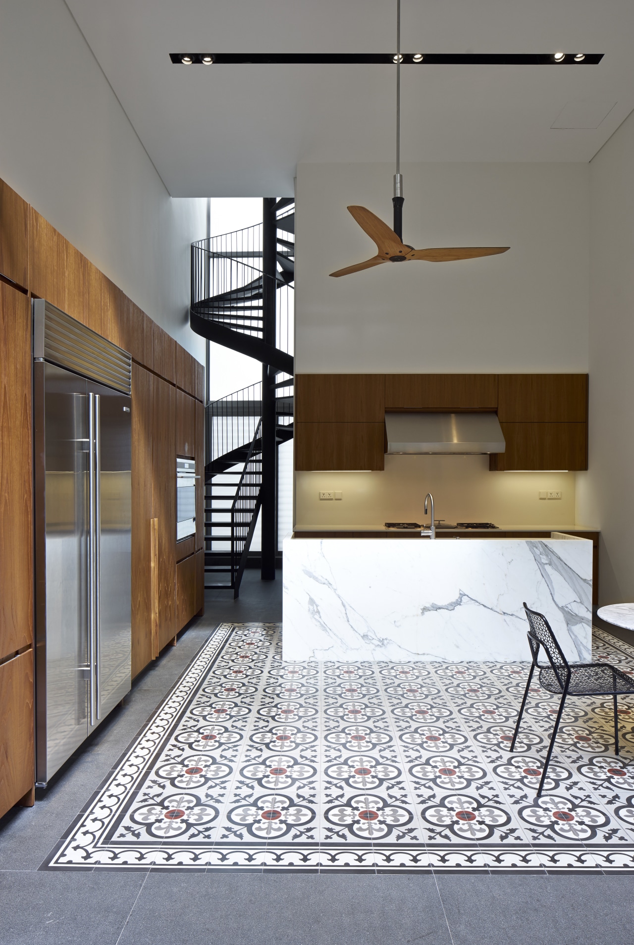 Traditional meets modern contemporary cabinets and materials architecture, floor, flooring, house, interior design, wall, wood flooring, gray