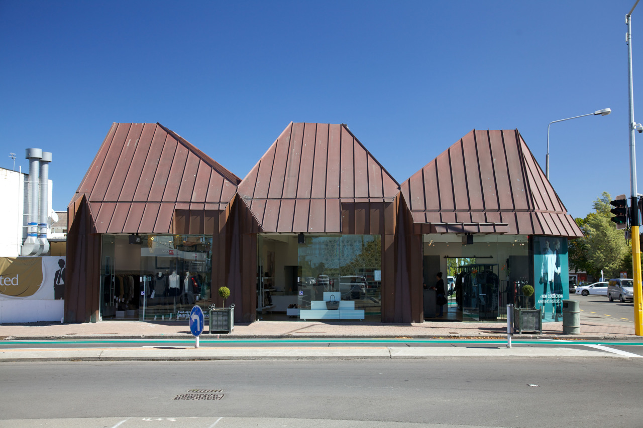 This new retail building in a high-end Christchurch architecture, building, city, downtown, facade, house, real estate, residential area, sky, blue, gray