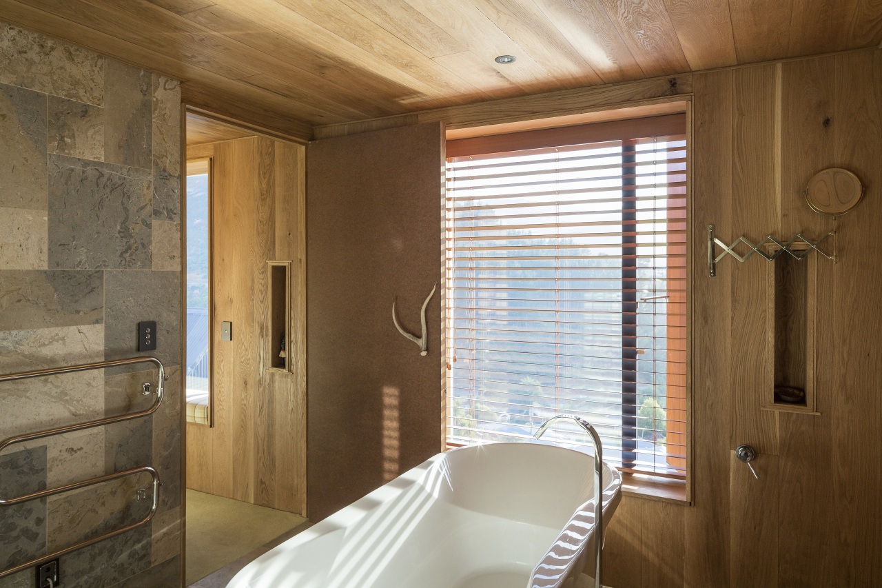 Timber walls in bathrooms