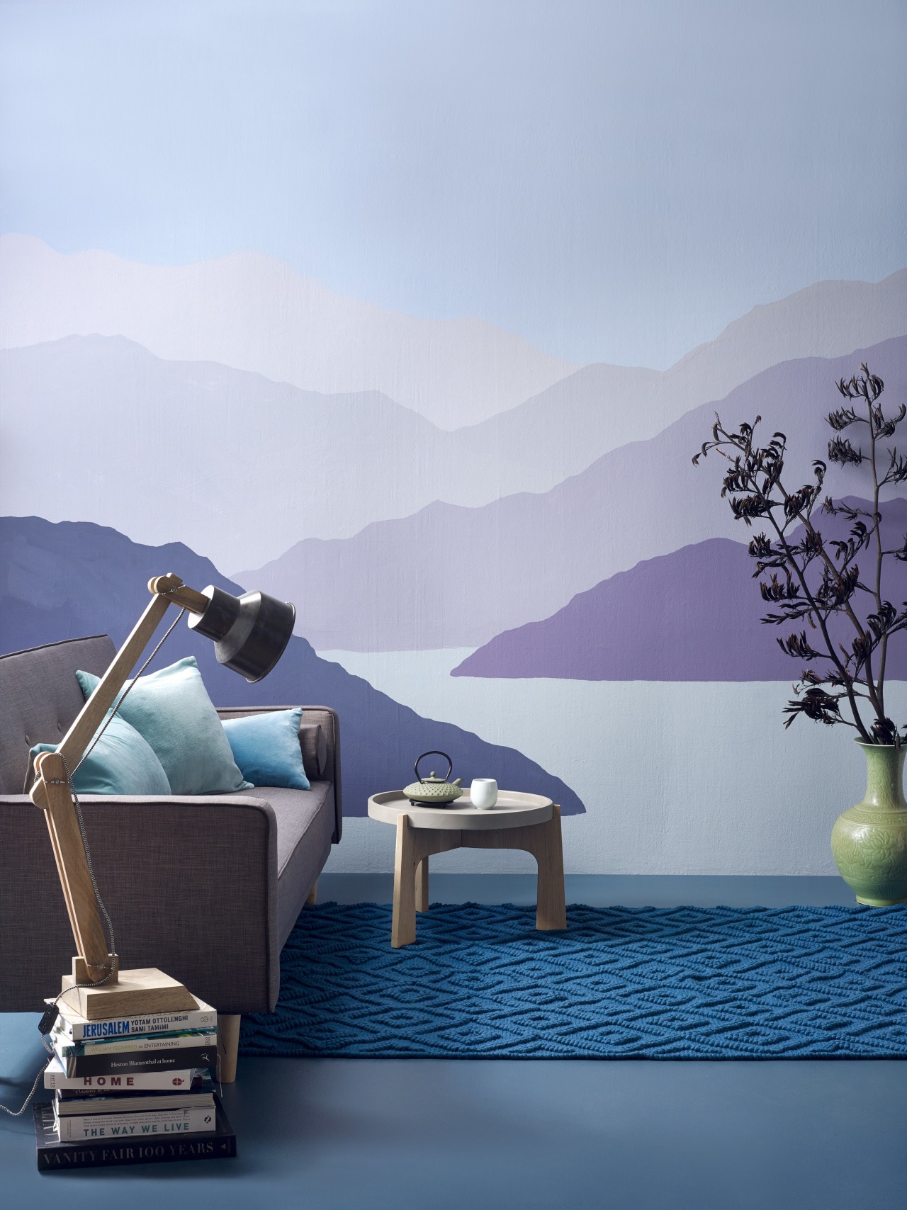 Creating a wall mural like this is easy. blue, leisure, sky, teal