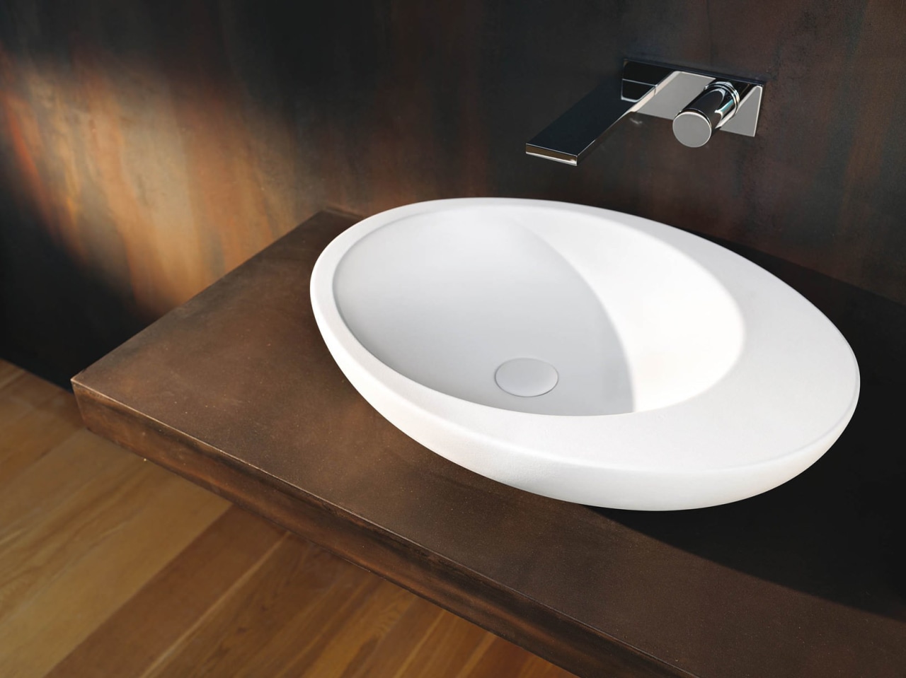 Easy on the eye and smooth to the bathroom sink, ceramic, plumbing fixture, product design, sink, tap, toilet seat, black, brown