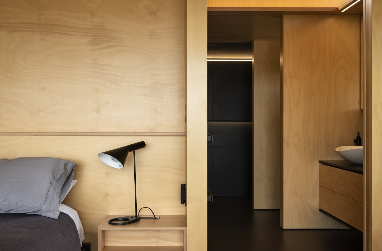 2018 TIDA New Zealand Architect-designed Suite Winner – cabinetry, cupboard, door, furniture, interior design, wall, wardrobe, wood, orange, brown