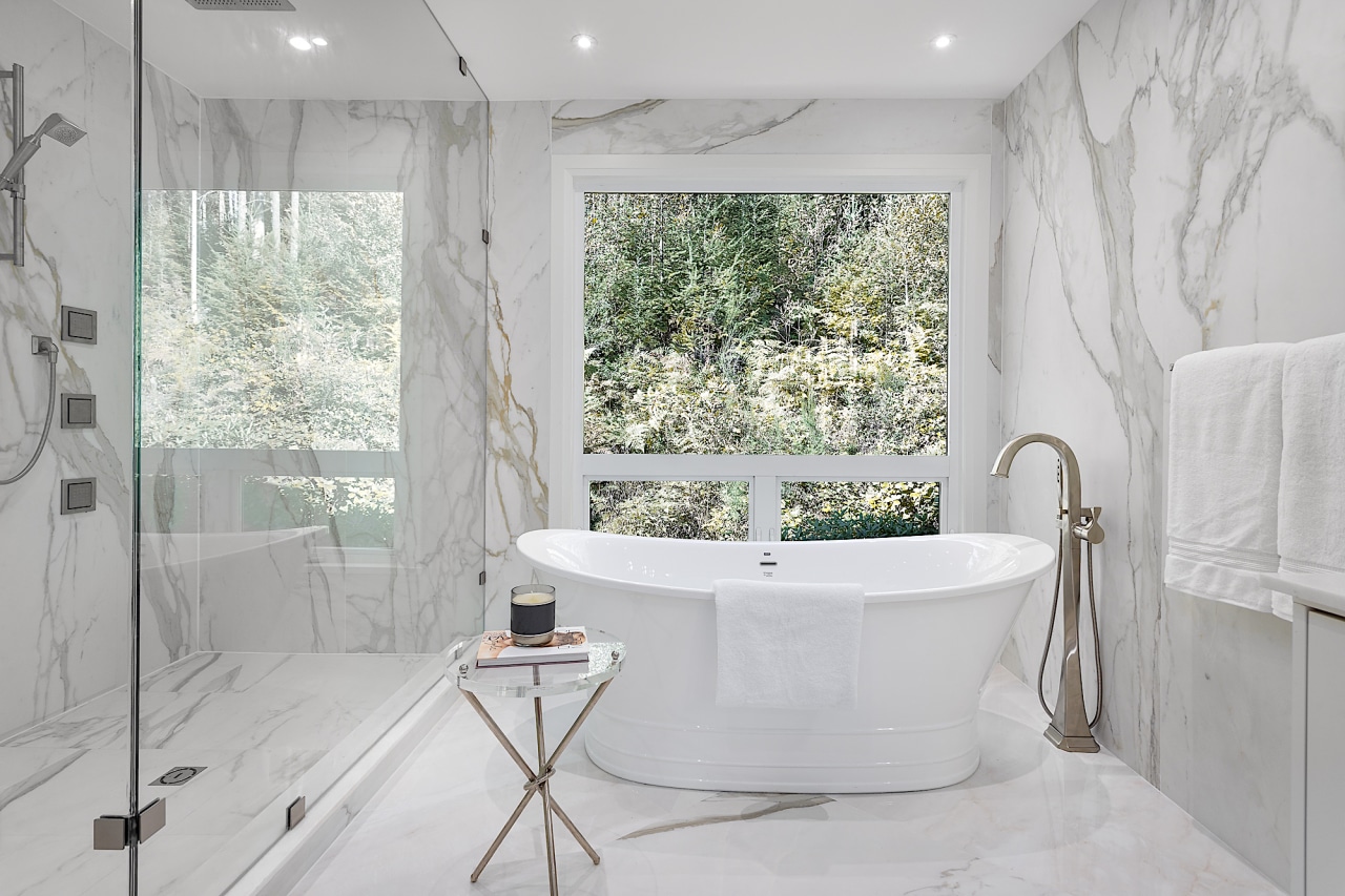 Sitting pretty – the bathtub's new location makes 