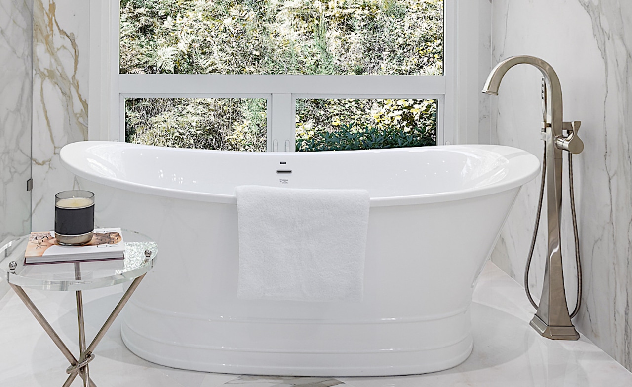 Sitting pretty – the bathtub's new location makes 