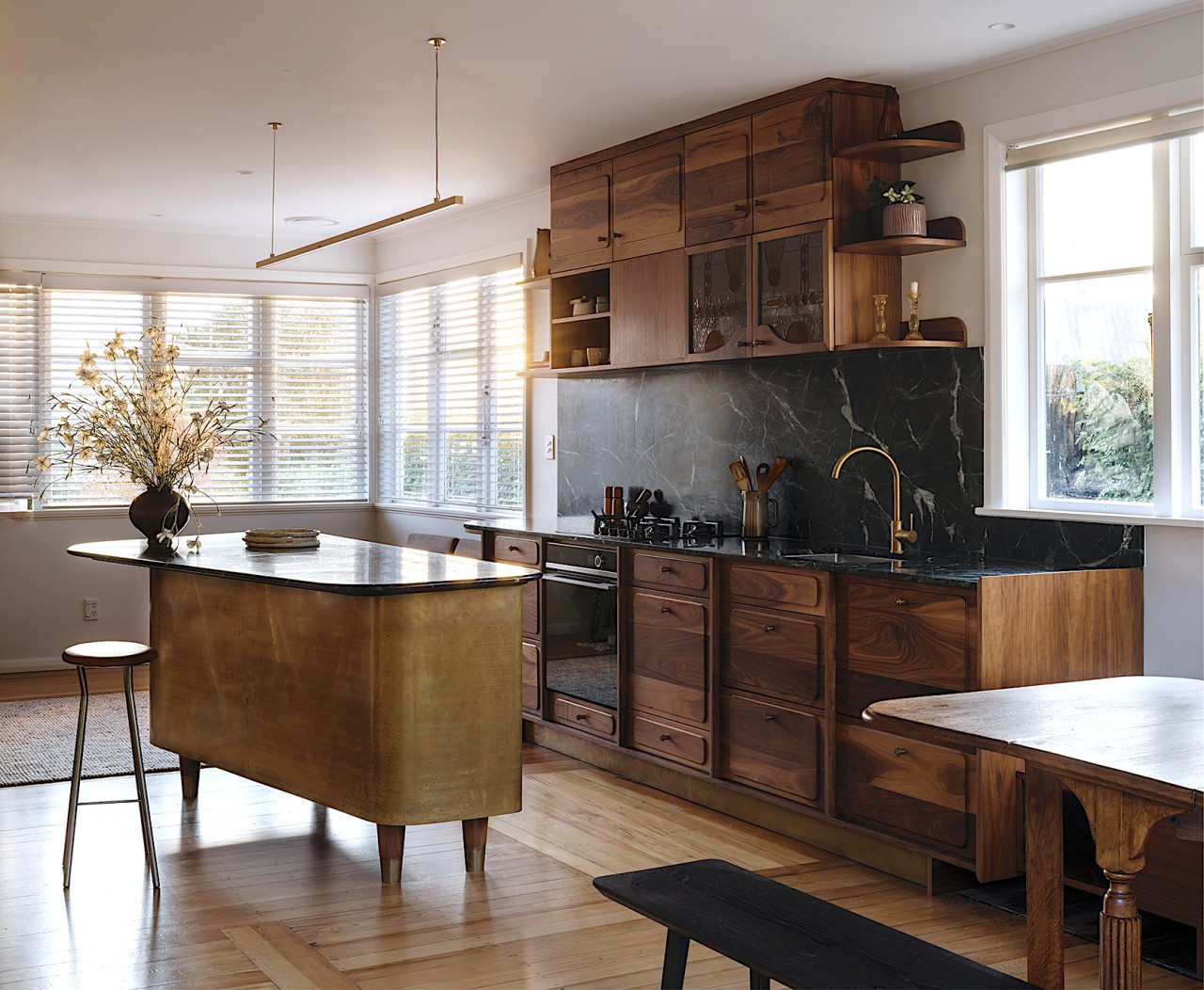 The wanted a kitchen that would add warmth, 