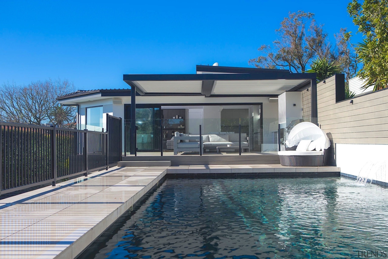 The outdoor room with louvre roof means the 