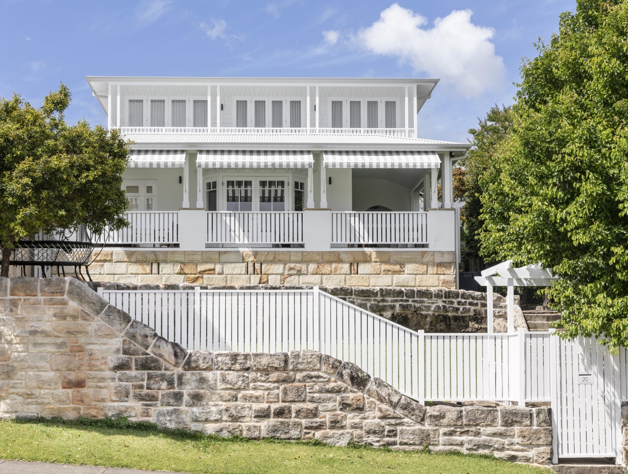 Reconstruction of the upper-storey has elevated the home's 