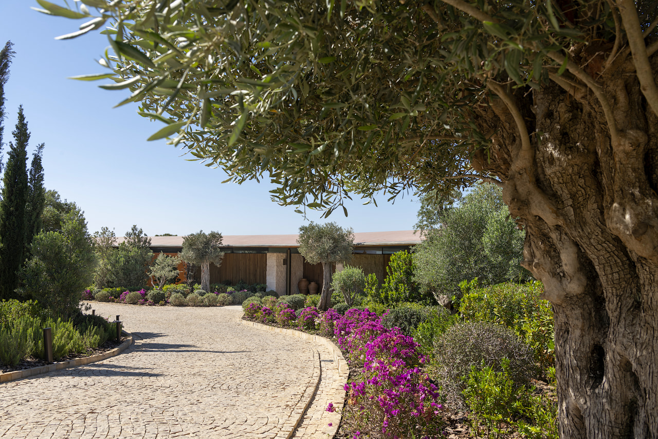 Dolunay Villa nestles within a beautiful Mediterranean garden. 