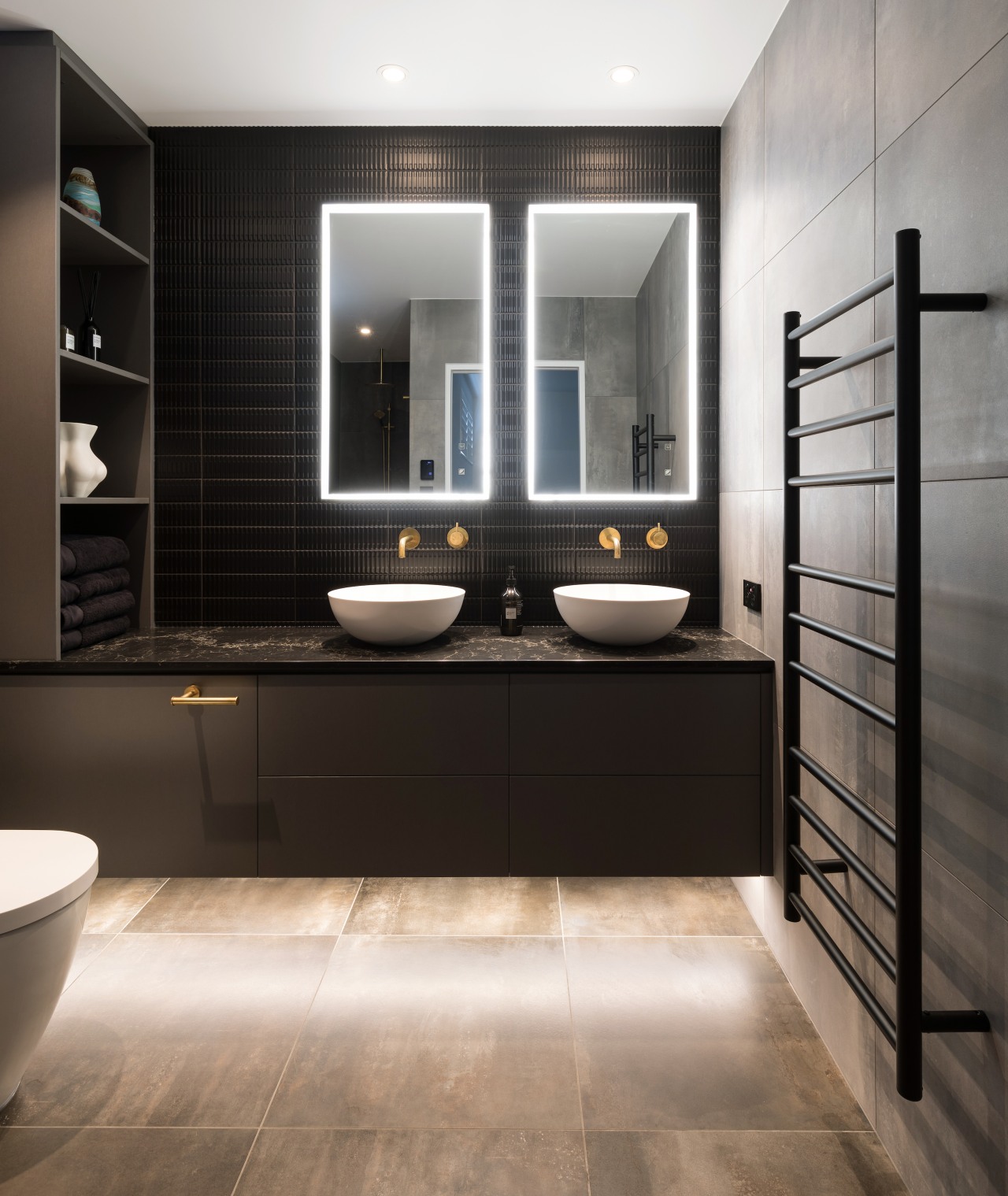 For this master bathroom, part of a master 