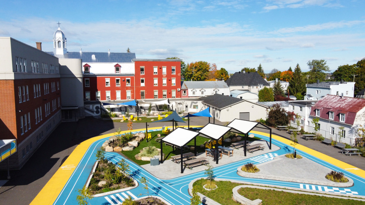 View of the central area of Collège Saint-Paul's 