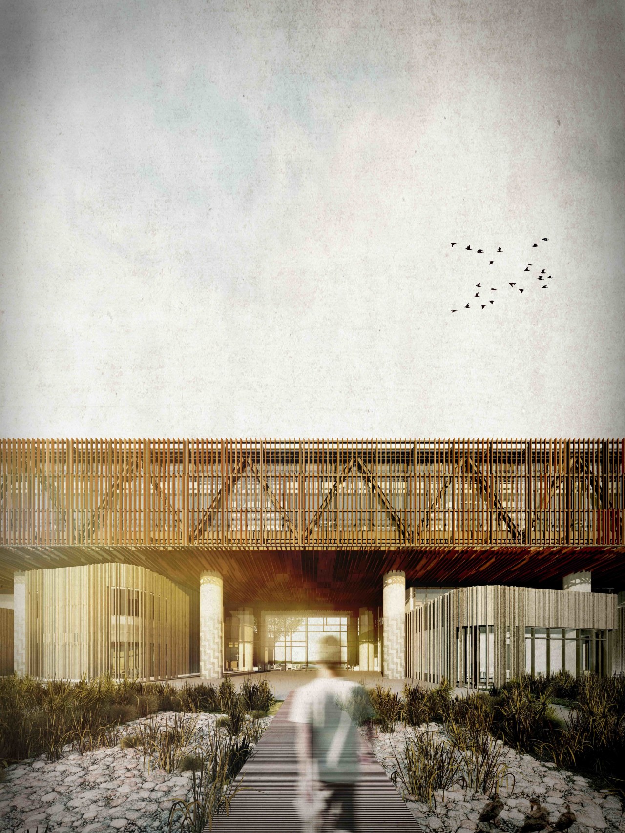 Lincoln University AgResearch Joint Facility  architecture, building, home, house, residential area, sky, white