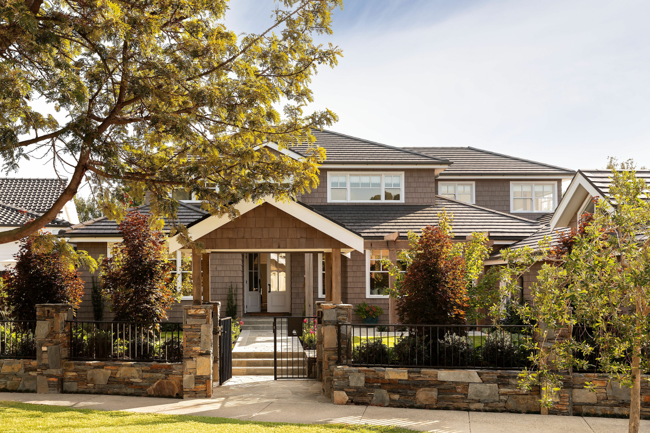New gables add to the home's street presence. 